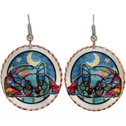 Buy Cute Sleeping Cat Earrings