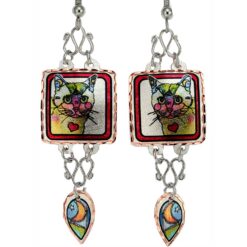 Buy Cat Earrings Created in Spectacular Colors