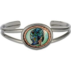 Wholesale whimsical art jewelry, wire manatee bracelet