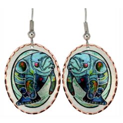 Bu Whimsical Art Jewelry, Manatee Earrings