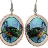 Jo Lynch Whimsical Art Jewelry, Sea Turtle Earrings