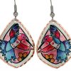 Jo Lynch's Whimzical Art Jewelry, Hummingbird Earrings