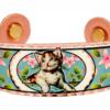 Cute cat solid copper magnetic bracelet, pure copper cuff bracelets for arthritis pain therapy