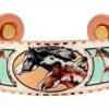 Magnetic copper bracelet handmade in colorful war horses design, not only beneficial for your health but also a joy to wear