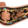 Cut out NW Native sun totem bracelets with colorful copper cuff