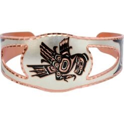 Native Haida Eagle Bracelets Handcrafted from Copper