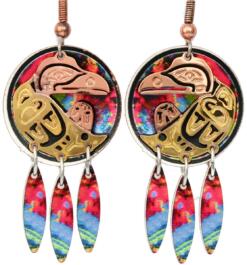 Cut out Native Haida raven earrings will make you feel special, unique, and sophisticated