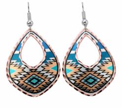 Wear Native earrings with colorful highlights will make you feel intelligent