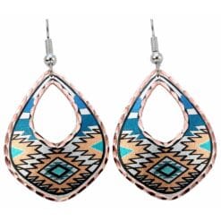 Native earrings with surgical steel hypoallergenic ear wires