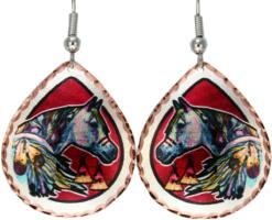 Native Horse Earrings Designed by Lynn Bean