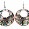 Native Southwest earrings with colorful accents Native Southwest earrings with colorful accents
