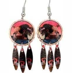 Prairie Prince Buffalo Earrings Designed by Bob Coonts