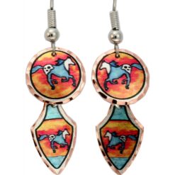 Buy Dangle Horse Earrings Created in Southwestern Native Flair