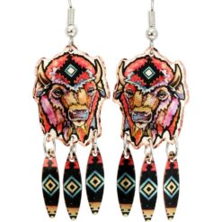 Wholesale Western Art Jewelry, Buffalo Earrings