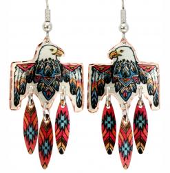 Buy Magnificent SW Native Eagle Earrings with Feather Dangles
