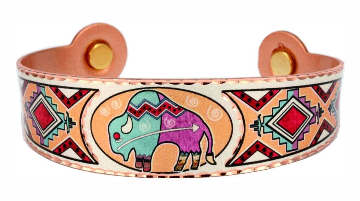 SW Native Indian Buffalo Magnetic Pure Copper Bracelets SW Native Indian Buffalo Magnetic Pure Copper Bracelets