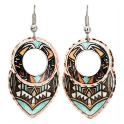 Colorful Abstract Native Indian Earrings