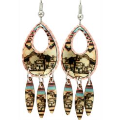 Wholesale Native American Pueblo Art Jewelry, Dangle Pueblo Earrings