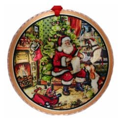 Best holiday and Christmas tree ornaments handmade in santa by Christmas tree design