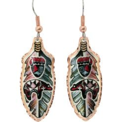 Buy amazing Southwest Native fetish bear feather earrings