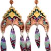 Southwest Native American Cut out dangle earrings, wholesale unique jewelry that you can not find anywhere else
