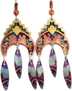 Southwest Native American Cut out dangle earrings, wholesale unique jewelry that you can not find anywhere else