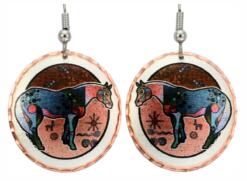 Southwestern Symbols Horse Earrings
