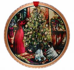 Tree Trimming Colorful Copper Christmas Tree Ornaments