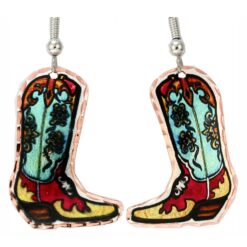 Western Art Jewelry, Cowboy Boot Earrings
