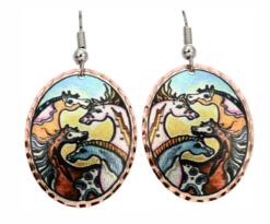 Western Art, Stylish Equestrian Earrings