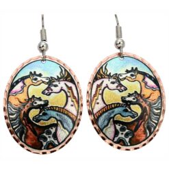 Western Art Jewelry, Stylish Horse Earrings