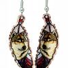 Buy charming copper wolf feather earrings Buy charming copper wolf feather earrings