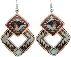 Buy mesmerizing Zuni Southwest Native fetish bear earrings