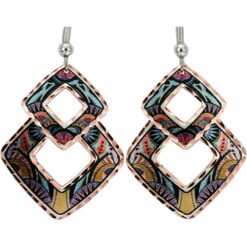 Squares Abstract Artwork Earrings