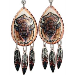 Wholesale Art Jewelry, Sensational Buffalo Earrings