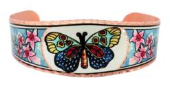 Buy butterfly bracelets created in colorful flowers and butterfly artwork