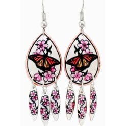 Accessorize your outfits by wearing these pretty dangle butterfly earrings