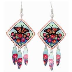 You will be impressed with stylish and original dangle butterfly earrings
