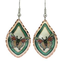 Beautifully shaped butterfly earrings expensive-looking but affordable handmade jewelry