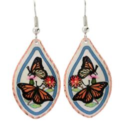 Purchase monarch butterfly earrings pretty, fun and safe to wear with surgical steel ear wires