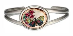 Purchase flowers and butterfly wire bracelet, wholesale handcrafted bracelets