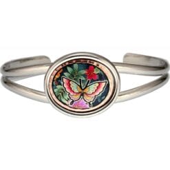Colorful butterfly wire bracelet stylish, and makes a special jewelry gift for nature lovers