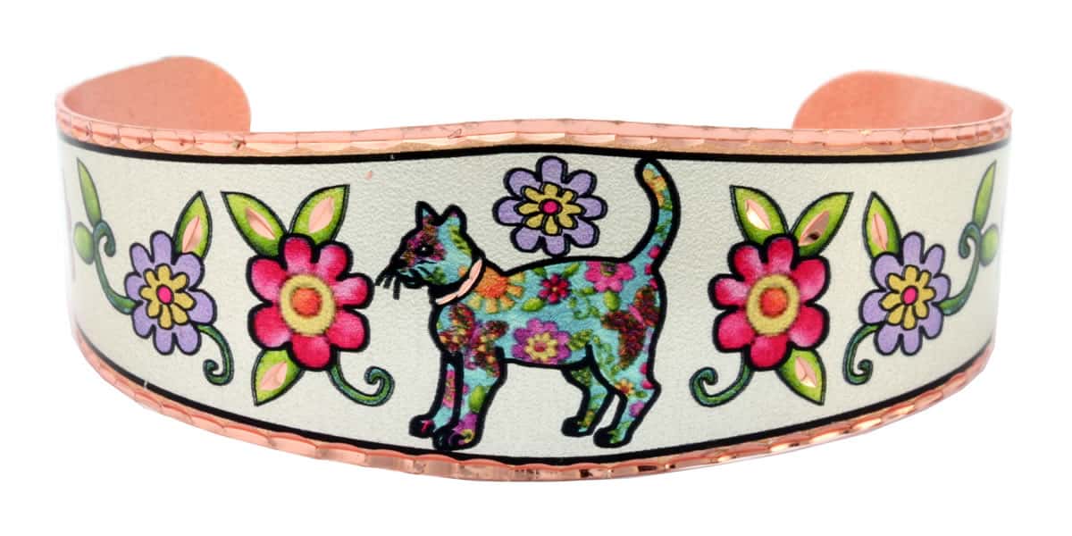 Buy flower decorated cat bracelet pretty and stylish Buy flower decorated cat bracelet pretty and stylish