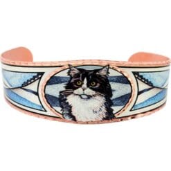 Women's jewelry, black and white cat bracelet unlike any other jewelry you have seen