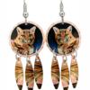Whimsical Cat Dangle Earrings Designed by Bob Coonts