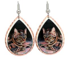 Cat Earrings Designed by Bob Coonts