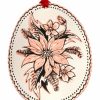 Purchase amazing quality and originality handmade Christmas tree ornaments created in Poinsettia design