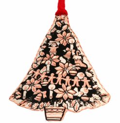 You will be amazed by the quality and originality of our handmade copper Christmas tree ornaments created in Christmas tree design