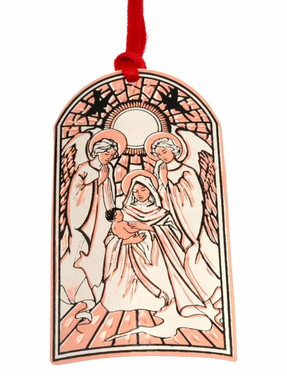Buy Stained glass Mary and baby Jesus Christmas tree ornament Buy Stained glass Mary and baby Jesus Christmas tree ornament