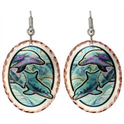 Buy Fabulous Oval Dolphin Earrings